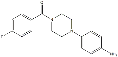 1-(4-FLUORO BENZOYL)-4-(4-AMINOPHENYL )PIPERAZINE Struktur