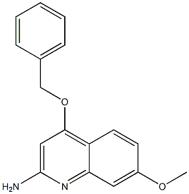 4-(benzyloxy)-7-methoxyquinolin-2-amine Struktur
