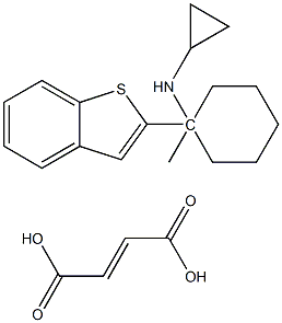1-BENZO(B)THIEN-2-YL-N-CYCLOPROPYL METHYLCYCLOHEXANAMINE FUMARATE