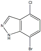 4-CHLORO-7-BROMO (1H)INDAZOLE Structure
