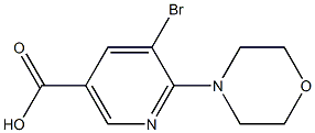 5-bromo-6-morpholin-4-ylnicotinic acid Structure