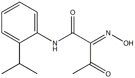 2-HYDROXYIMINO-N-(2-ISOPROPYL-PHENYL)-3-OXO-BUTYRAMIDE Structure