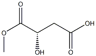 (S)-2-Hydroxy-succinic acid 1-methyl ester Struktur