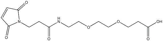 3-(2-(2-(3-Maleinimidopropanamido)ethoxy)ethoxy)propanoic acid Structure