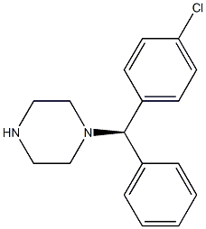 1-[(R)-(4-CHLOROPHENYL)(PHENYL)METHYL]PIPERAZINE Struktur