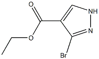 3-溴-1-H吡唑-4-甲酸乙酯,,结构式