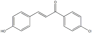 (E)-1-(4-chlorophenyl)-3-(4-hydroxyphenyl)prop-2-en-1-one Struktur