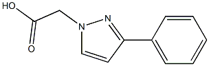 3-Phenyl-1H-pyrazole-1-acetic acid Struktur