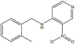 (3-NITROPYRIDIN-4-YL)-(2-METHYL-BENZYL)-AMINE Structure