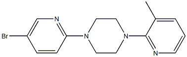 1-(5-BROMOPYRIDIN-2-YL)-4-(3-METHYLPYRIDIN-2-YL)PIPERAZINE Structure