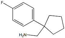 1-[1-(4-FLUOROPHENYL)CYCLOPENTYL]METHANAMINE Struktur