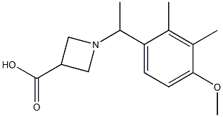1-[1-(4-METHOXY-2,3-DIMETHYLPHENYL)ETHYL]AZETIDINE-3-CARBOXYLIC ACID Structure