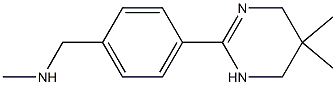 1-[4-(5,5-DIMETHYL-1,4,5,6-TETRAHYDROPYRIMIDIN-2-YL)PHENYL]-N-METHYLMETHANAMINE Struktur