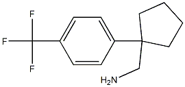 1-{1-[4-(TRIFLUOROMETHYL)PHENYL]CYCLOPENTYL}METHANAMINE Struktur