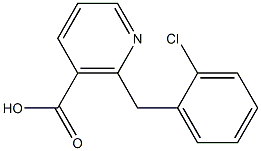 2-(2-CHLOROBENZYL)NICOTINIC ACID Struktur