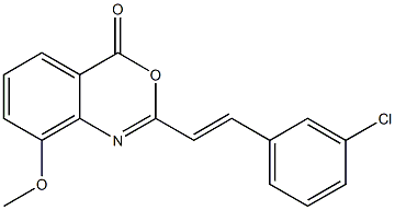2-[(E)-2-(3-CHLOROPHENYL)VINYL]-8-METHOXY-4H-3,1-BENZOXAZIN-4-ONE