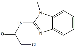 2-CHLORO-N-(1-METHYL-1H-BENZIMIDAZOL-2-YL)ACETAMIDE Struktur