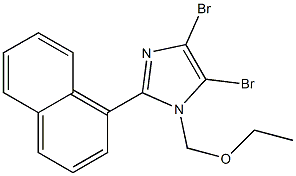 4,5-DIBROMO-1-(ETHOXYMETHYL)-2-(1-NAPHTHYL)-1H-IMIDAZOLE Struktur