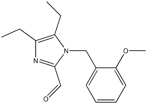 4,5-DIETHYL-1-(2-METHOXYBENZYL)-1H-IMIDAZOLE-2-CARBALDEHYDE Struktur