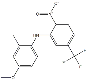 4-METHOXY-2-METHYL-N-[2-NITRO-5-(TRIFLUOROMETHYL)PHENYL]ANILINE Structure