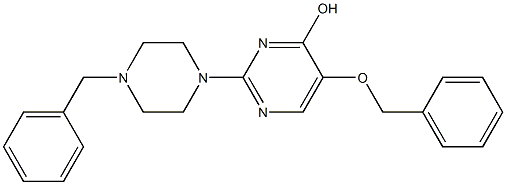 5-(BENZYLOXY)-2-(4-BENZYLPIPERAZIN-1-YL)PYRIMIDIN-4-OL Structure