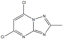 5,7-DICHLORO-2-METHYL-[1,2,4]TRIAZOLO[1,5-A]PYRIMIDINE 化学構造式