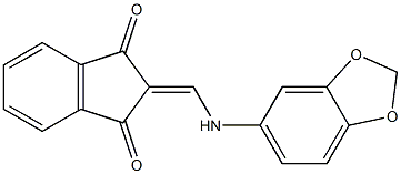 2-[(1,3-benzodioxol-5-ylamino)methylene]-1H-indene-1,3(2H)-dione