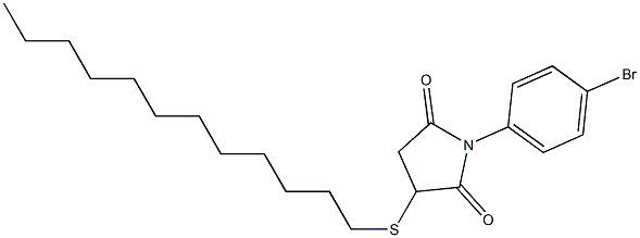1-(4-bromophenyl)-3-(dodecylsulfanyl)dihydro-1H-pyrrole-2,5-dione Structure