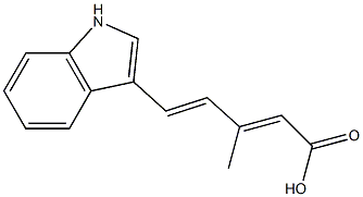 5-(1H-indol-3-yl)-3-methylpenta-2,4-dienoic acid Structure