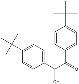 1,2-bis(4-tert-butylphenyl)-2-hydroxyethanone Struktur