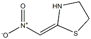 2-[(E)-nitromethylidene]-1,3-thiazolane 化学構造式