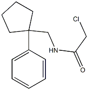 2-chloro-N-[(1-phenylcyclopentyl)methyl]acetamide Structure