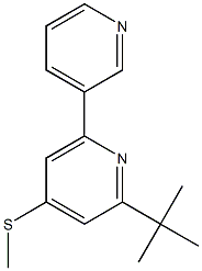2-(tert-butyl)-4-(methylthio)-6-(3-pyridyl)pyridine 结构式