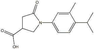 1-(4-isopropyl-3-methylphenyl)-5-oxo-3-pyrrolidinecarboxylic acid Structure
