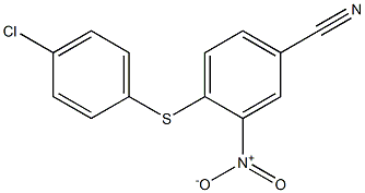 4-[(4-chlorophenyl)thio]-3-nitrobenzonitrile Structure