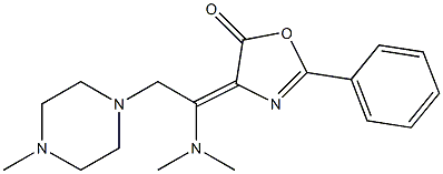  4-[(Z)-1-(dimethylamino)-2-(4-methylpiperazino)ethylidene]-2-phenyl-1,3-oxazol-5-one