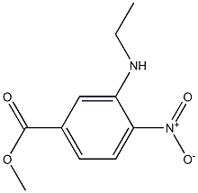 methyl 3-(ethylamino)-4-nitrobenzenecarboxylate Structure