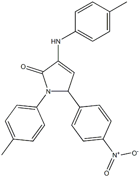 1-(4-methylphenyl)-5-(4-nitrophenyl)-3-(4-toluidino)-2,5-dihydro-1H-pyrrol-2-one Structure