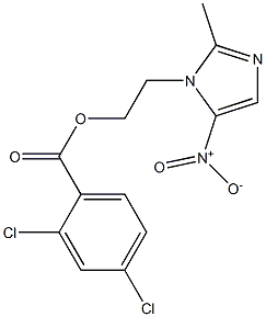 2-(2-methyl-5-nitro-1H-imidazol-1-yl)ethyl 2,4-dichlorobenzoate Structure
