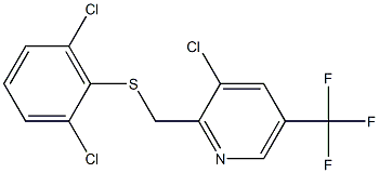 3-chloro-2-{[(2,6-dichlorophenyl)thio]methyl}-5-(trifluoromethyl)pyridine Structure