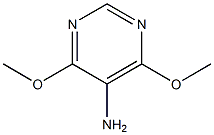 4,6-二甲氧基嘧啶-5-胺 结构式