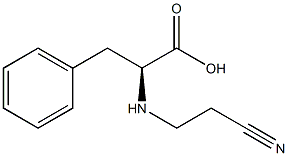 (2S)-2-[(2-cyanoethyl)amino]-3-phenylpropanoic acid Structure