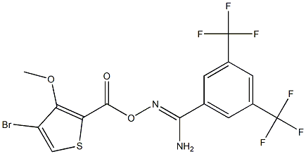 O1-[(4-bromo-3-methoxy-2-thienyl)carbonyl]-3,5-di(trifluoromethyl)benzene-1-carbohydroximamide
