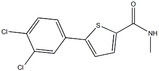 5-(3,4-dichlorophenyl)-N-methyl-2-thiophenecarboxamide Structure
