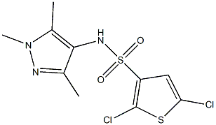 N3-(1,3,5-trimethyl-1H-pyrazol-4-yl)-2,5-dichlorothiophene-3-sulfonamide Structure