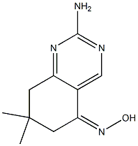 (5Z)-2-amino-7,7-dimethyl-7,8-dihydroquinazolin-5(6H)-one oxime Structure