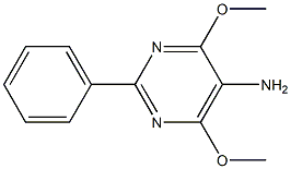 4,6-dimethoxy-2-phenylpyrimidin-5-amine Struktur