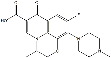  8-Fluoro-3-methyl-9-(4-methyl-piperazin-1-yl)-6-oxo-2,3-dihydro-6H-1-oxa-3a-aza-phenalene-5-carboxylic acid