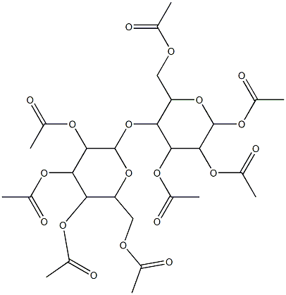 2,3-di(acetyloxy)-6-[(acetyloxy)methyl]-5-({3,4,5-tri(acetyloxy)-6-[(acetyloxy)methyl]tetrahydro-2H-pyran-2-yl}oxy)tetrahydro-2H-pyran-4-yl acetate