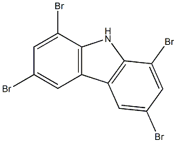 1,3,6,8-tetrabromo-9H-carbazole 结构式